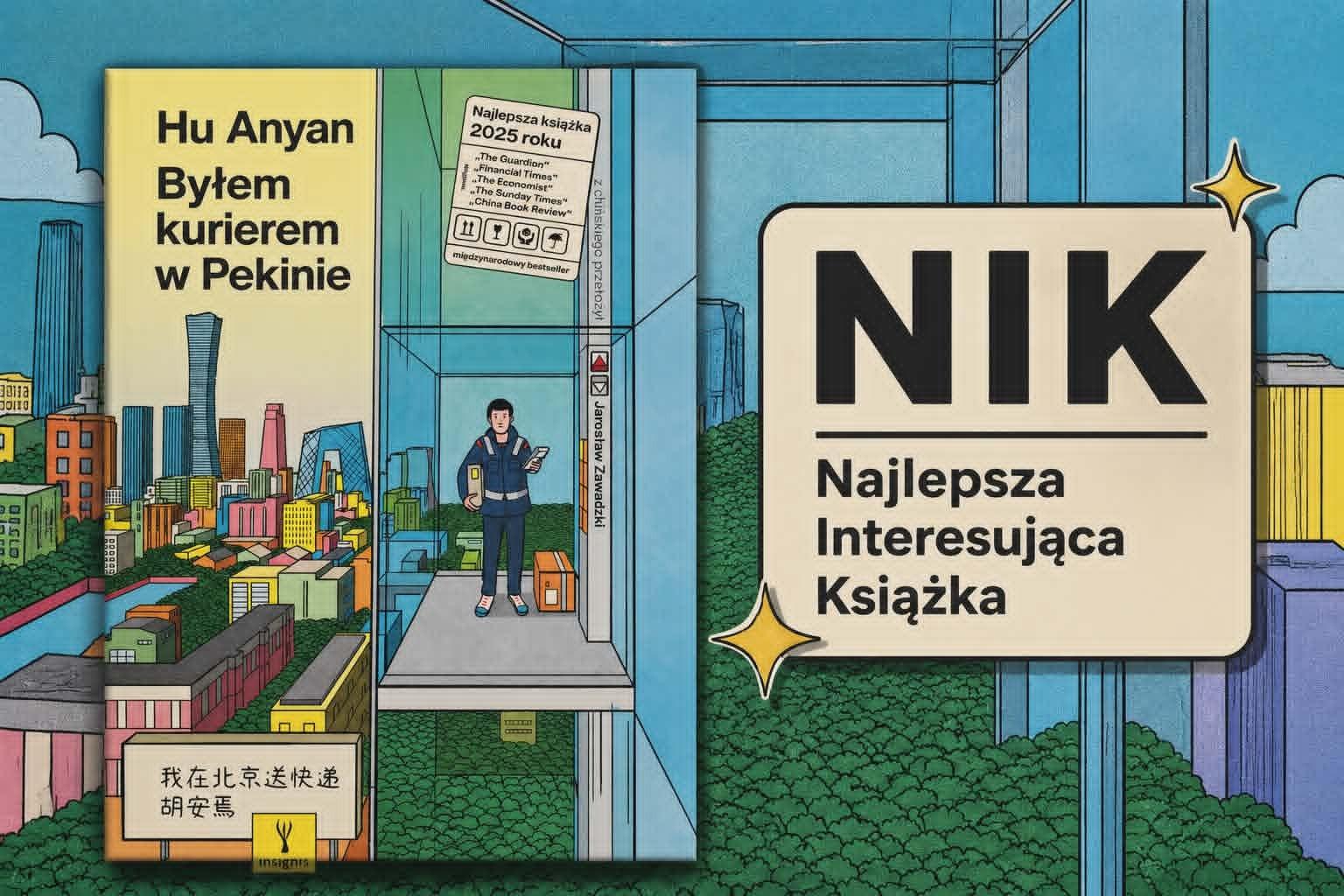 Pekin z paczką na plecach i ciężarem życia w środku